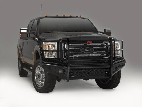 Black Steel Bumpers by Fab Fours - Ford Super Duty 2011-2015