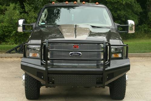 Black Steel Bumpers by Fab Fours - Ford Super Duty 2005-2007