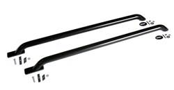 Go Rhino - Go Rhino 8024B Stake Pocket Bed Rails Universal Bed Rails - 4 Ft. Long - Rear base plate - Black -