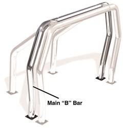Go Rhino - Go Rhino 91002C Rhino Bed Bars Rear Main B Bar
