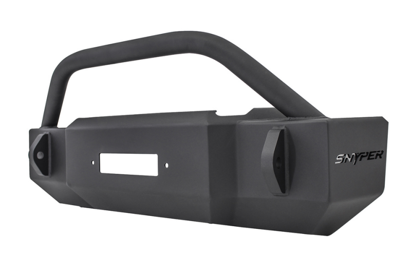 Westin - Westin 59-6525-12JKB5 Scope Stubby Front Bumper w/Bull Bar Jeep Wrangler JK 2007-2018