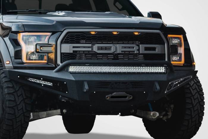 Addictive Desert Designs - ADD F117382860103 HoneyBadger Winch Front Bumper for Ford Raptor 2017-2020