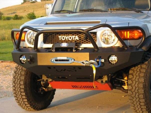 Expedition One - Expedition One FJCFB100_WY Trail Series WyoOtto Front Bumper for Toyota FJ Cruiser 2007-2010 - Bare Steel