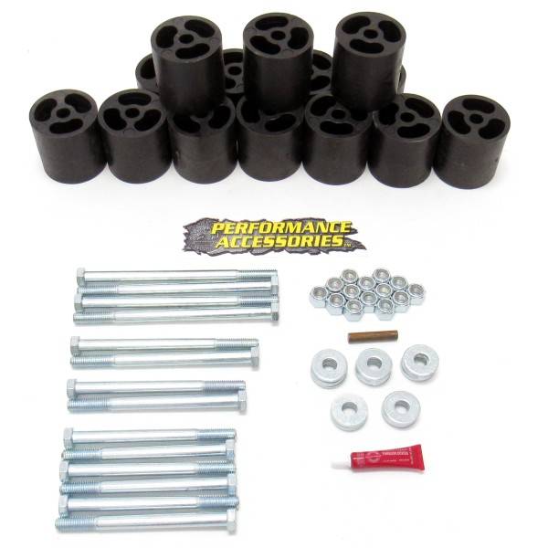 Performance Accessories - Performance Accessories PA563 3" Body Lift Kit Chevy Suburban 1973-1991