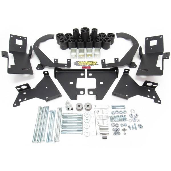 Performance Accessories - Performance Accessories PA10343 3" Body Lift Kit Chevy Silverado 1500 2016-2018