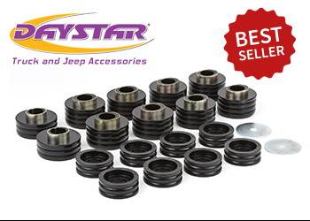 Daystar - Daystar KF04050BK Polyurethane Body Mounts (includes hardware & sleeves) 2008-2016 Ford F250 4wd & 2wd (all cabs)
