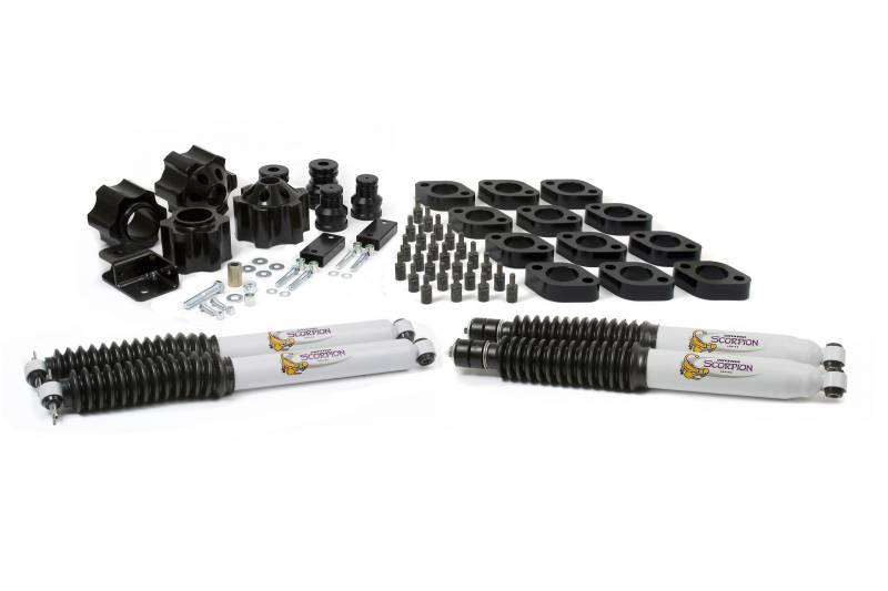 Daystar - Daystar KJ09156BK 4" Combo Kit Fits Automatic Transmissions Only Jeep Wrangler JK 2007-2018