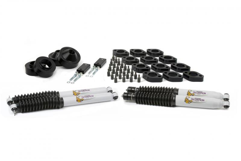 Daystar - Daystar KJ09161BK 2.75" Combo Kit with shocks Fits Automatic Transmissions Only Jeep Wrangler JK 2007-2018