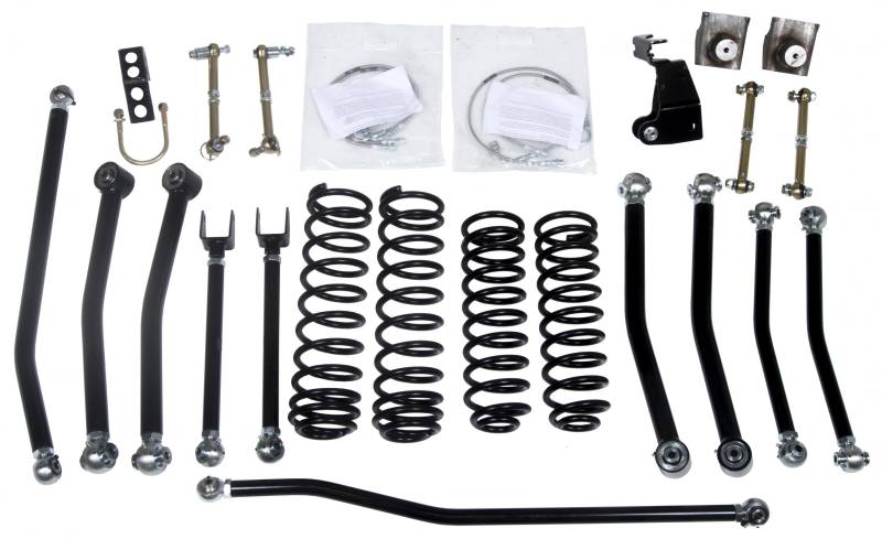 Daystar - Daystar KJ09175BK 3" Low Center of Gravity Lift Kit Front and Rear Jeep Wrangler JK 2007-2018