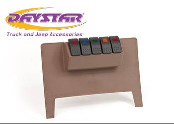 Daystar - Daystar KJ71038TN Jeep Wrangler JK 2011-2017 Lower Switch Panel with 4 Rocker Switches Tan
