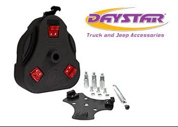 Daystar - Daystar KJ72001BK Cam Can Trail Box with Spare Tire Mount Black Jeep CJ 1946-1975