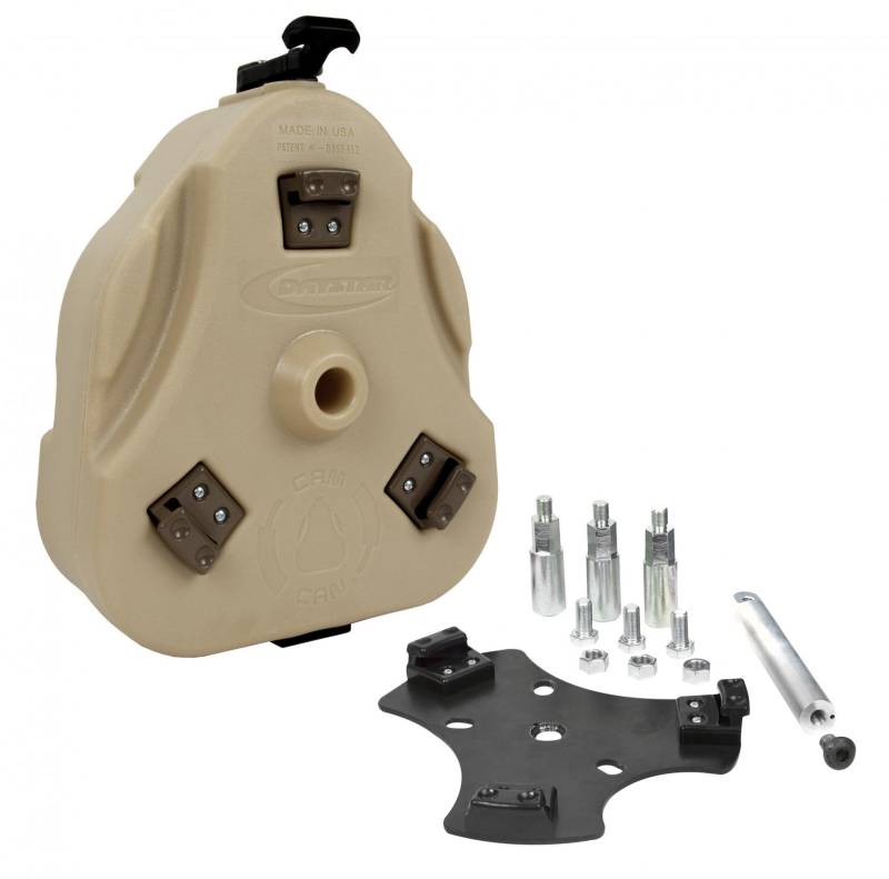 Daystar - Daystar KJ72001TN Cam Can Trail Box with Spare Tire Mount Tan Jeep CJ 1946-1975