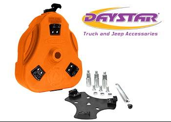 Daystar - Daystar KT71001OR Cam Can Trail Box Orange with Toyota Tire Mount Toyota FJ Cruiser 2007-2014