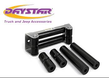Daystar - Daystar KU70054BK Roller Fairlead Rope Rollers For Synthetic Winch Rope Black