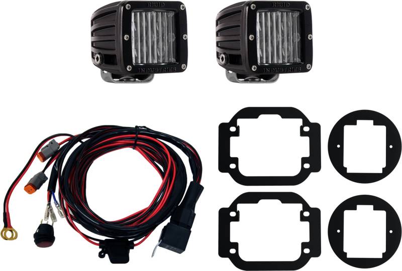 Rigid Industries - Rigid Industries 46585 D-Series SAE Light/Mount Kit