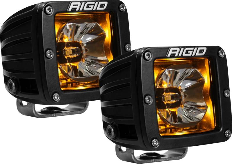 Rigid Industries - Rigid Industries 20204 Radiance Cube Lights in Amber Pair