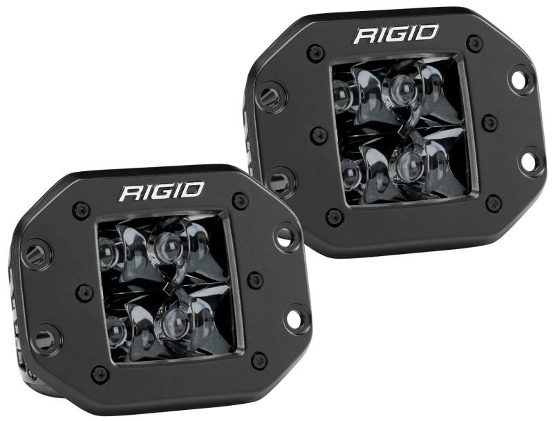 Rigid Industries - Rigid Industries 212213BLK D-Series Flush Mount Pro Spot Light - Black