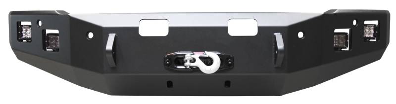 Backwoods - Backwoods BWCFV2-101XXFFB Brute Winch Front Bumper with Sensor Holes for Chevy Silverado 2500/3500 2015-2019
