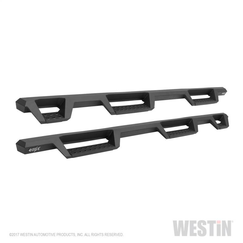 Westin - Westin 56-534565 HDX Drop Wheel-to-Wheel Nerf Step Bars Chevrolet/GMC Chevy Silverado and GMC Sierra 1500 Crew Cab 2007-2018 (5.5' Bed) Excl. Classic