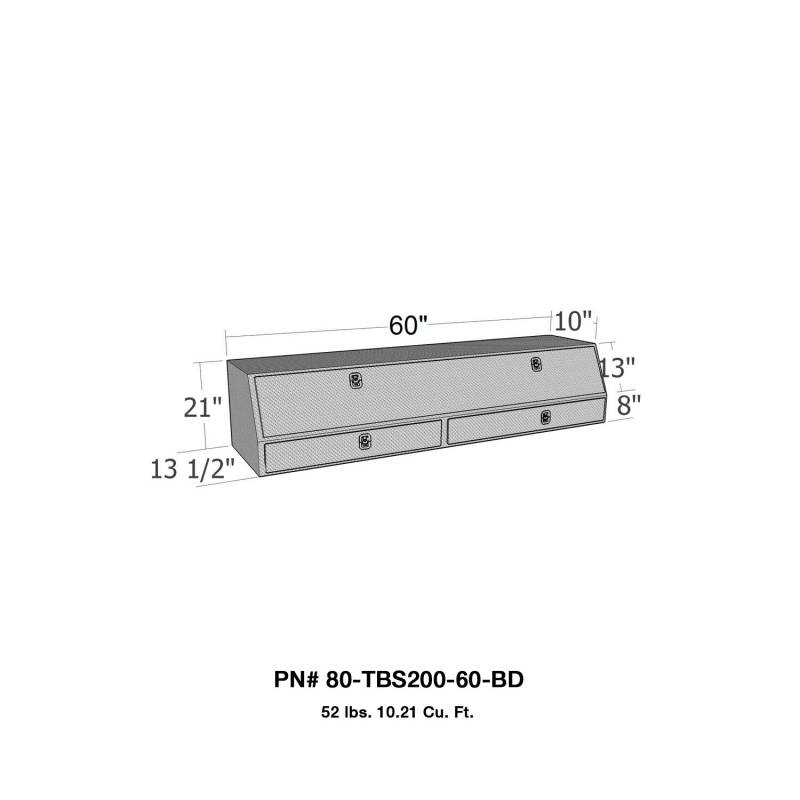 Westin - Brute 80-TBS200-60-BD Brute Contractor TopSider Tool Box