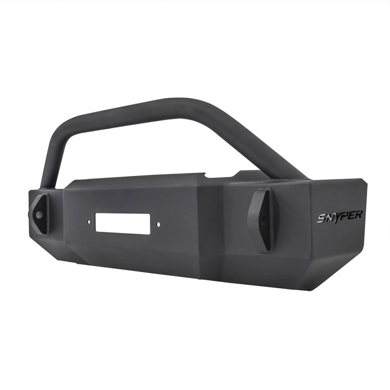 Westin - Westin 59-6525-12JKB5 Scope Stubby Front Bumper w/Bull Bar Jeep Wrangler JK 2007-2018