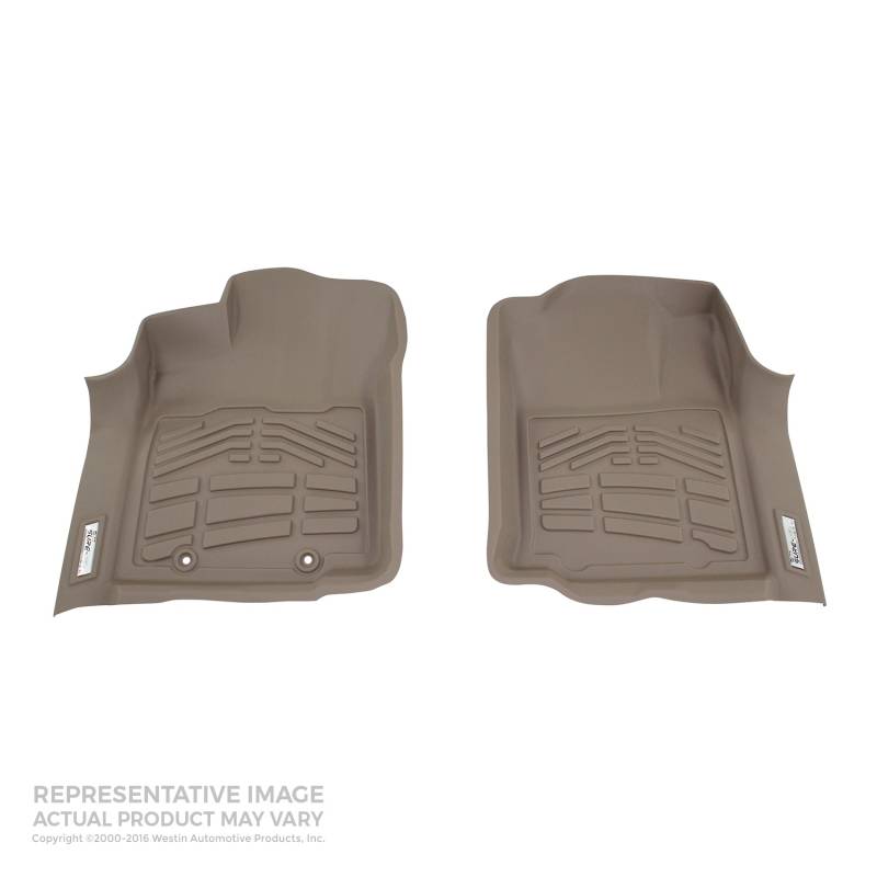 Westin - Westin 72-130039 Sure Fit Floor Liners Front Ford F-250/350/450/550 Reg Cab/Super Cab/Crew Cab 2012-2016 (w/Driver side foot pad)