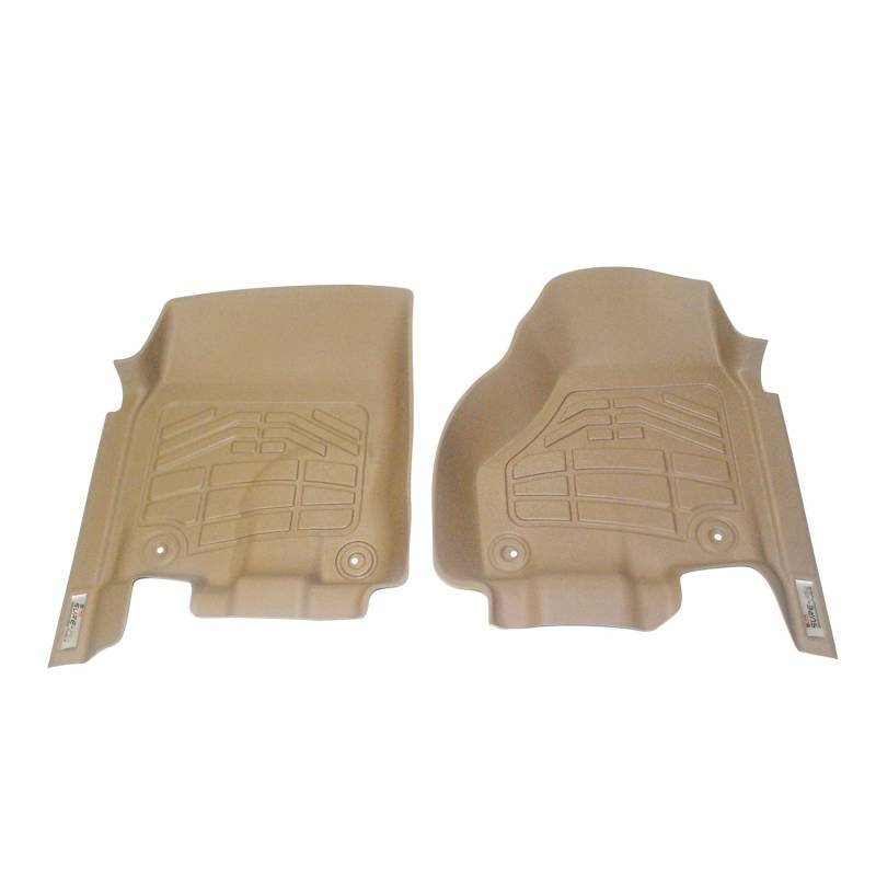 Westin - Westin 72-130043 Sure Fit Floor Liners Front Ram Dodge RAM 1500 Crew Cab/Mega Cab 2009-2018 and 1500 Classic Crew Cab 2019-2020 and 2500/3500HD Crew Cab 2010-2018 (two retention hooks)
