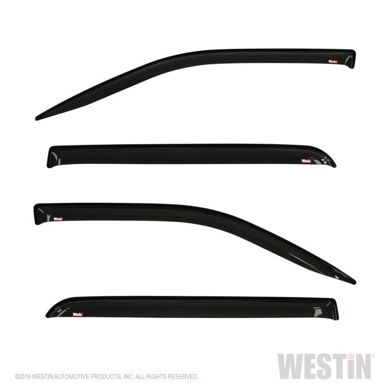 Westin - Westin 72-35432 Tape On Wind Deflector 4pc Ram 1500 Crew Cab 2019-2020 (Excl. 2019-2020 Dodge RAM 1500 Classic)