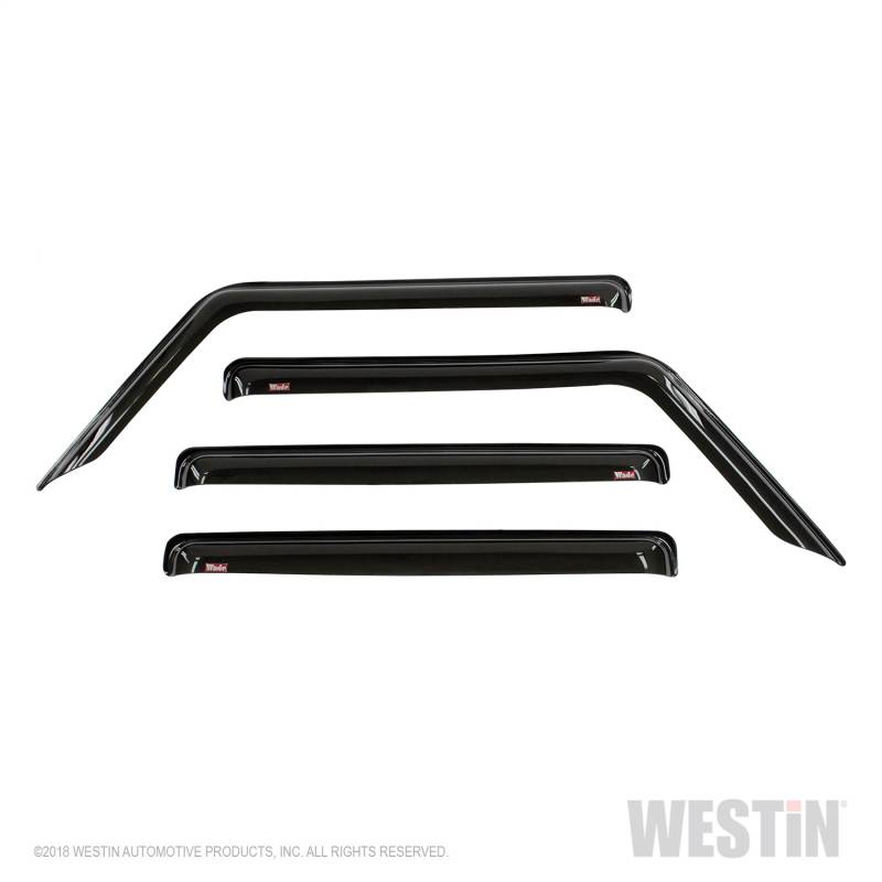 Westin - Westin 72-51404 Tape On Wind Deflector 4pc Jeep Wrangler JL Unlimited 4dr 2018-2020