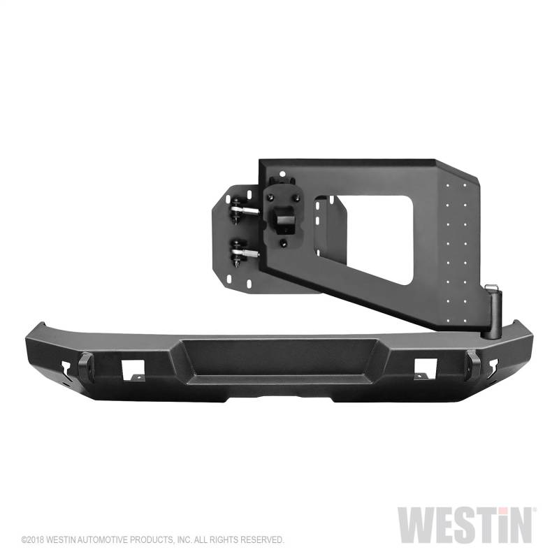 Westin - Westin 59-82035 WJ2 Rear Bumper w/Tire Carrier Jeep Wrangler JL 2018-2020