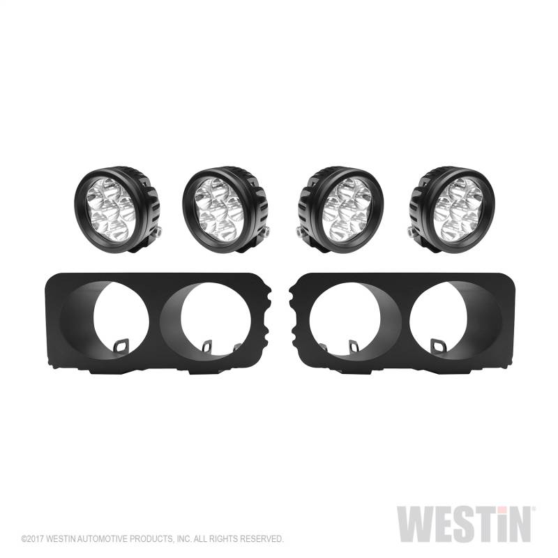 Westin - Westin 58-9905 Outlaw/Pro-Mod Bumper Light Kit Round