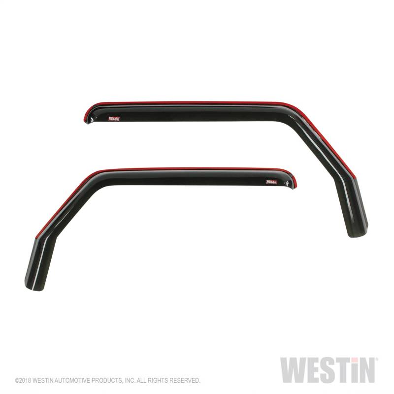 Westin - Westin 72-51467 In Channel Wind Deflector 2pc Jeep Wrangler JL 2dr 2018-2020