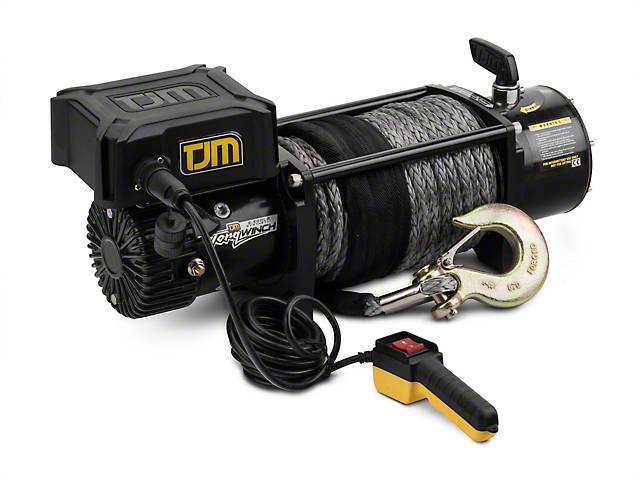 TJM - TJM 947TQBLK12DDS 12K Torq Winch with Synthetic Rope
