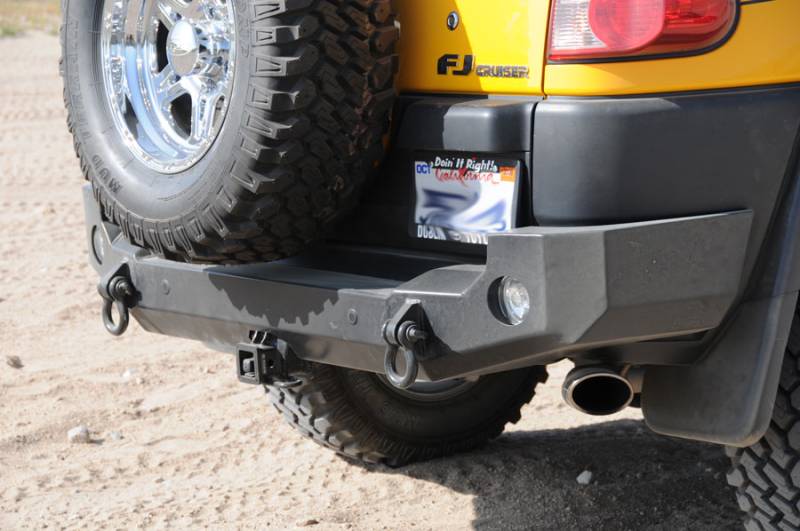 Expedition One - Expedition One FJCRB100 Trail Series Rear Bumper for Toyota FJ Cruiser 2010-2017 - Bare Steel