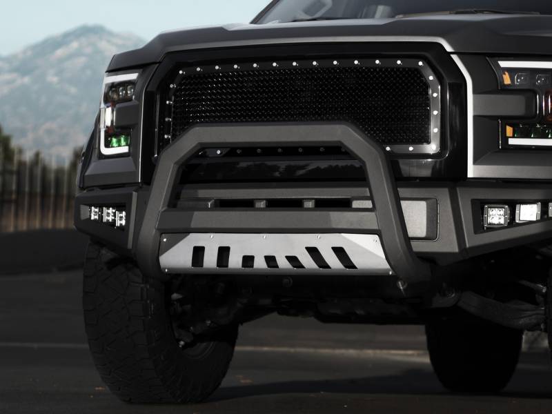 Armordillo - Armordillo 7174184 AR Series Bull Bar Matte Black with Aluminum Skid Plate Jeep Grand Cherokee 2008-2010
