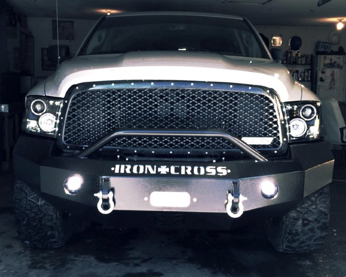 Iron Cross - Iron Cross 22-625-19 Winch Front Bumper with Push Bar Dodge Ram 2500/3500 2019-2021 Matte New Body