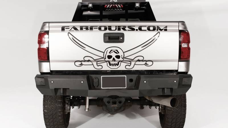 Fab Fours - Fab Fours CH14-W3051-B Premium Premium Rear Bumper with Sensors Chevy Silverado 2500HD/3500 2015-2019 *BARE STEEL*