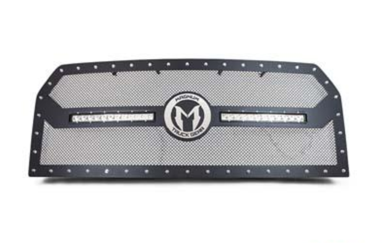 ICI - ICI CLG017FDN CL Mesh Grille with LED Lights- Chrome Ford F250/F350 2008-2010