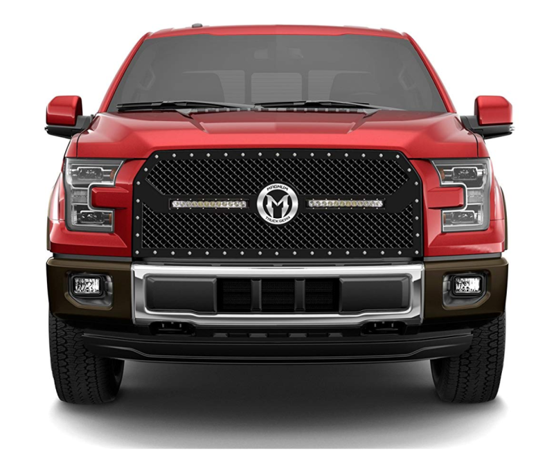 ICI - ICI CLG021FDN CL Mesh Grille with LED Lights- Chrome Ford 150 2015-2017
