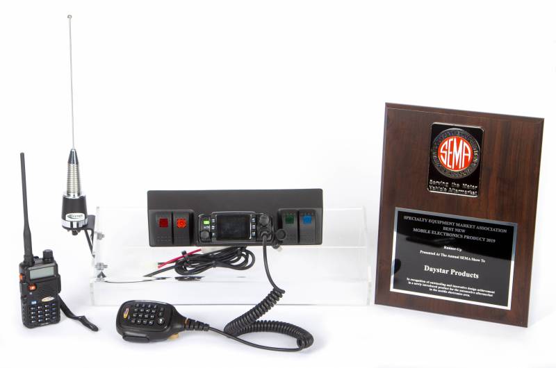 Daystar - Daystar KJ71061BK GMRS 2 Way Radio Complete Kit with Handheld Radio Jeep Wrangler JK 2007-2018