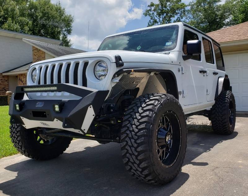 Hammerhead Bumpers - Hammerhead 600-56-0774 Ravager Winch Front Bumper with Stubby Bar Jeep Gladiator JT 2020-2021