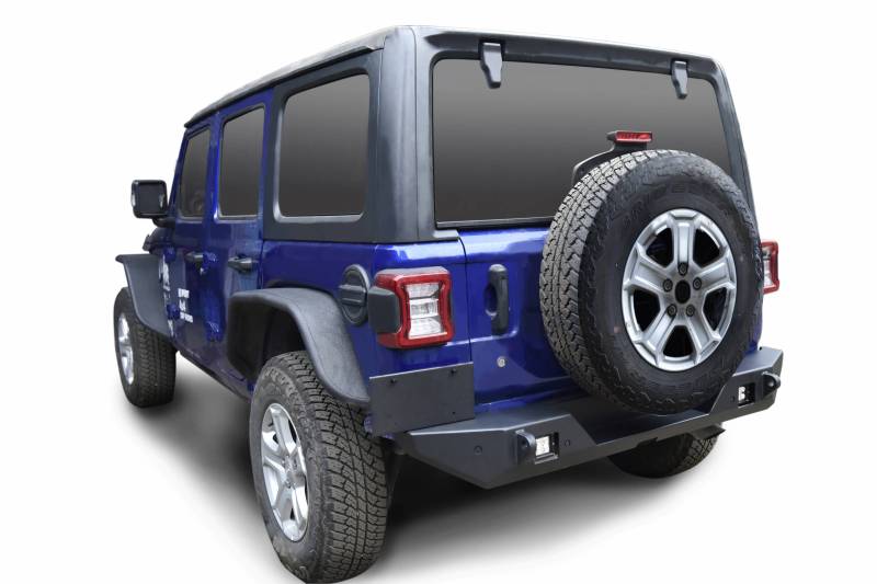 Scorpion Extreme Armor - Scorpion 6105502BK Rear Bumper with LED Lights Jeep Wrangler JL 2018-2020