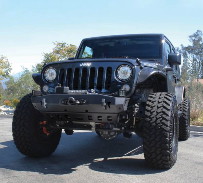 Westin - Westin 59-80005 WJ2 Stubby Front Bumper Jeep Wrangler JK 2007-2018