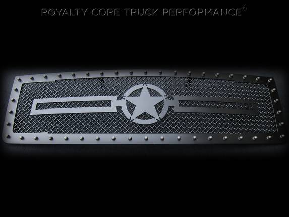 Royalty Core - Royalty Core 13657 GMC Sierra 1500 & Denali 2007-2013 RC1 Main Grille with War Star Emblem