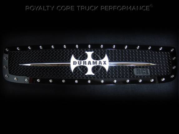 Royalty Core - Royalty Core 13659 GMC Sierra 2500/3500 2003-2006 RC1 Main Grille with Chrome Sword Assembly