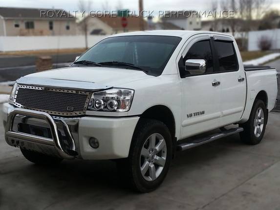 Royalty Core - Royalty Core 13748 Nissan Titan 2004-2015 Full Grille Replacement RC1 Classic Chrome