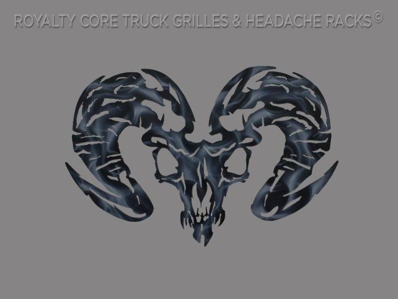 Royalty Core - Royalty Core 13777 Ram Skull Airbrushed