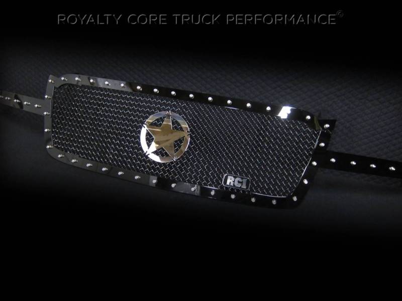 Royalty Core - Royalty Core 13793 Chevrolet 2500/3500 2003-2004 RC1 Full Grille Replacement with War Star Emblem