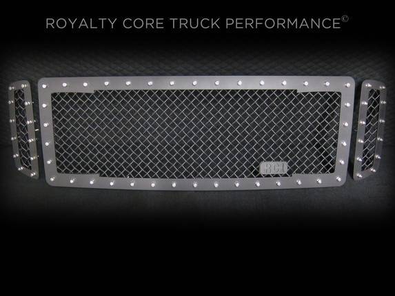 Royalty Core - Royalty Core 13848 Ford Super Duty 1999-2004 RC1 Main Grille 3 Piece Satin Black