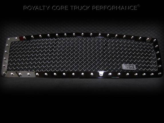 Royalty Core - Royalty Core 13952 GMC Sierra 1500 & Denali 2007-2013 RC1 Main Grille Gloss Black 5.0 Super Mesh